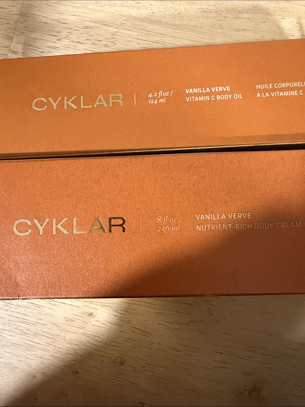 Vanilla Verve Nutrient-Rich Body Cream & Vitamin C Body Oil - Orange